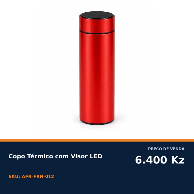 COPO TÉRMICO COM VISOR LED — foto