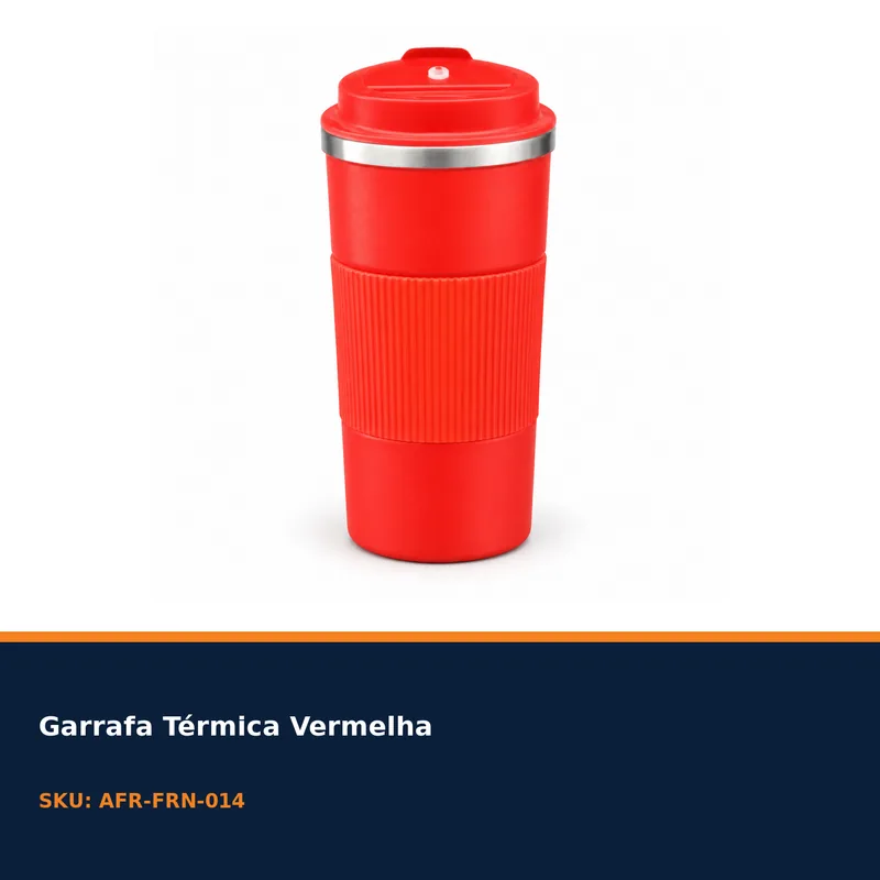 GARRAFA TÉRMICA VERMELHA — foto