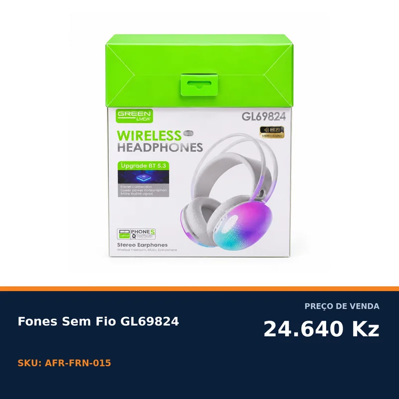 FONE SEM FIO GREEN LION GL69824 BLUETOOTH 5.3 — foto