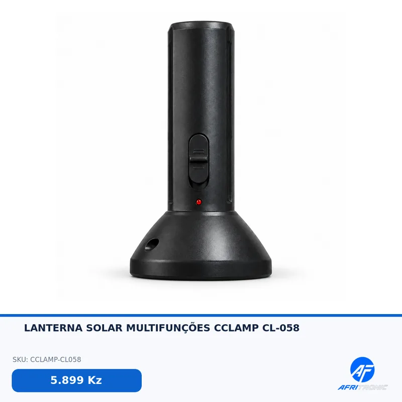 LANTERNA SOLAR MULTIFUNÇÕES CCLAMP CL-058 — foto