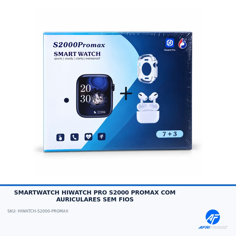 SMARTWATCH HIWATCH PRO S2000 PROMAX COM AURICULARES SEM FIOS — foto