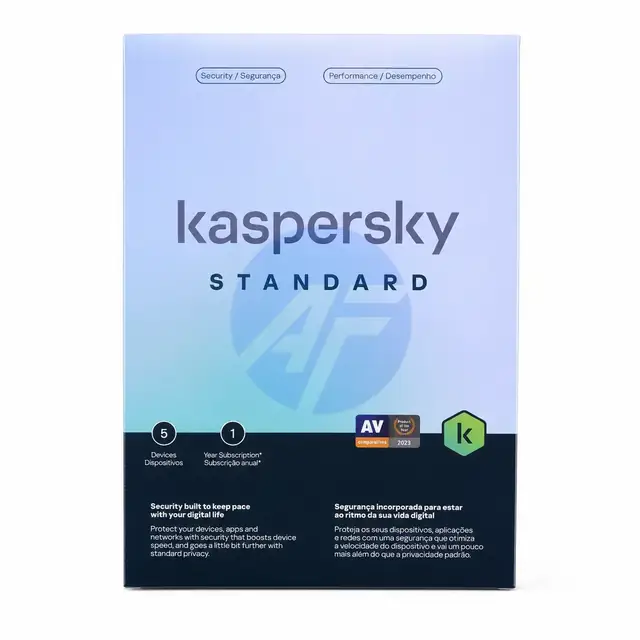 SW ANTIVIRUS KASPERSKY STANDARD 5 PCS — foto