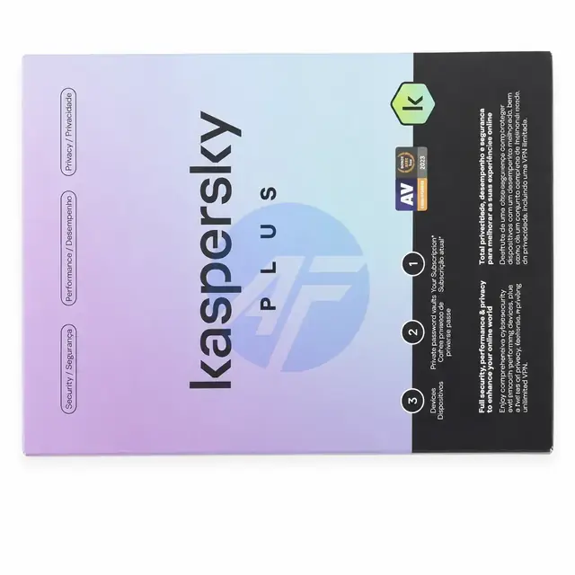 SW ANTIVIRUS KASPERSKY PLUS 3 PCS — foto