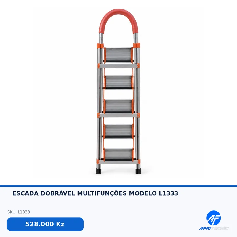 ESCADA DOBRÁVEL MULTIFUNÇÕES MODELO L1333 — foto